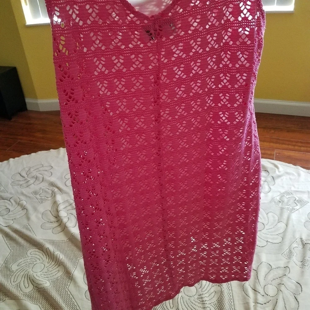 Bright pink Beach Coverup